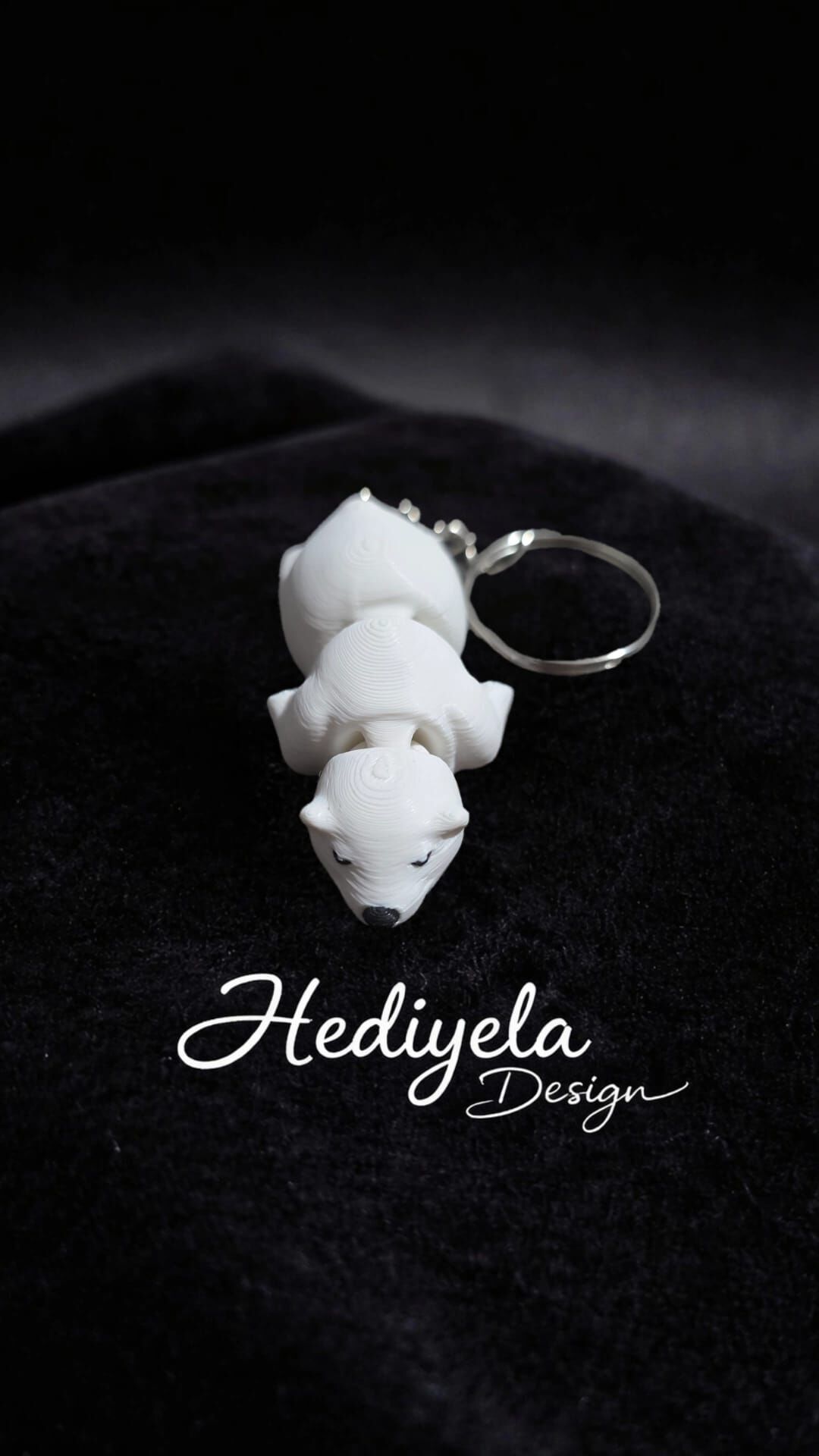 Eklem Hareketli Kutup Ayısı Anahtarlık