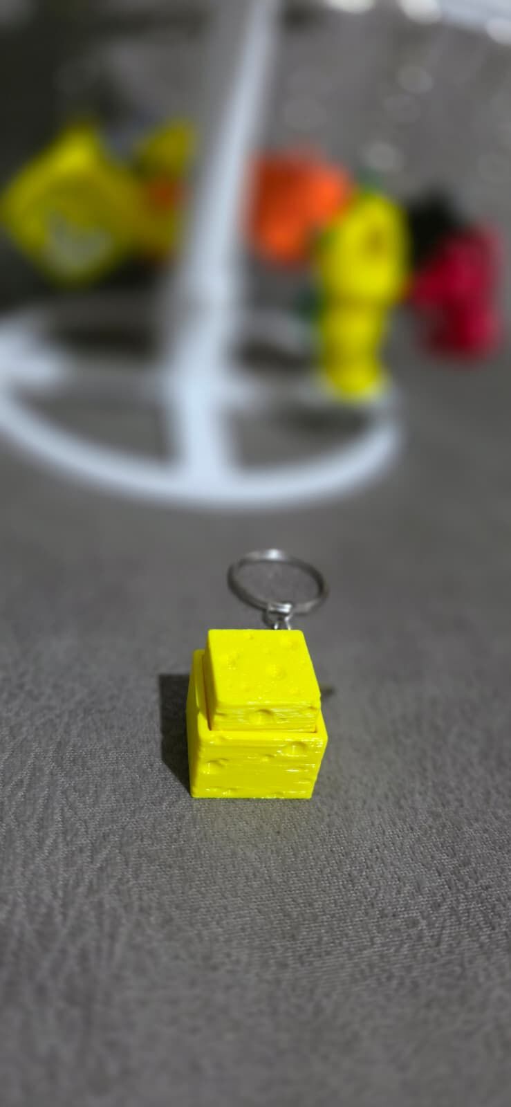 Peynir Dilimi Clicker Anahtarlık